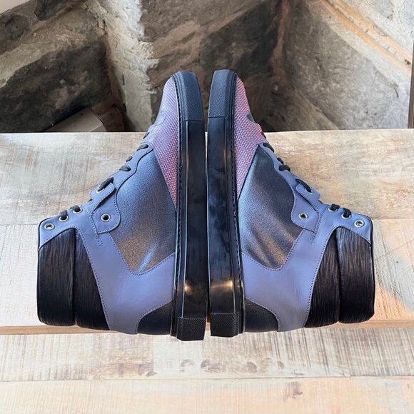 Balenciaga Multifabric Colourblock Coated High-Top Sneakers - Picture 6 of 9